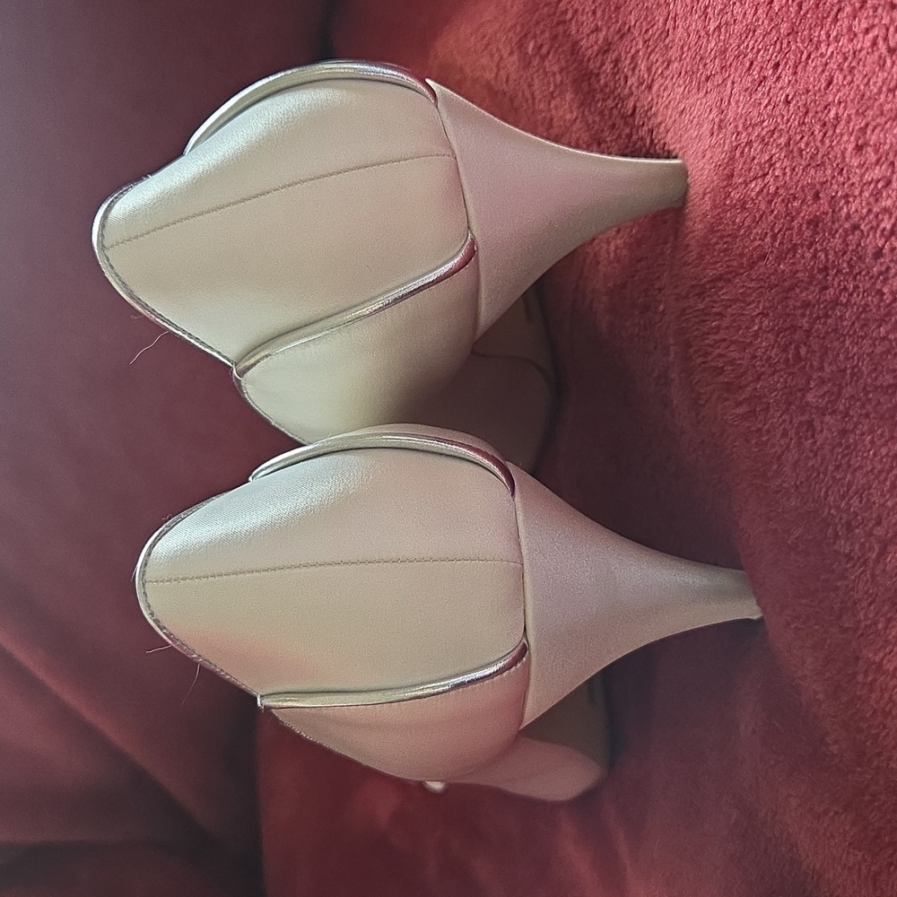 Elegant Park Dress Heels White Size 9m - Picture 3 of 5